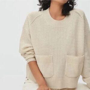 Everlane Cashmere Waffle Cream Sweater